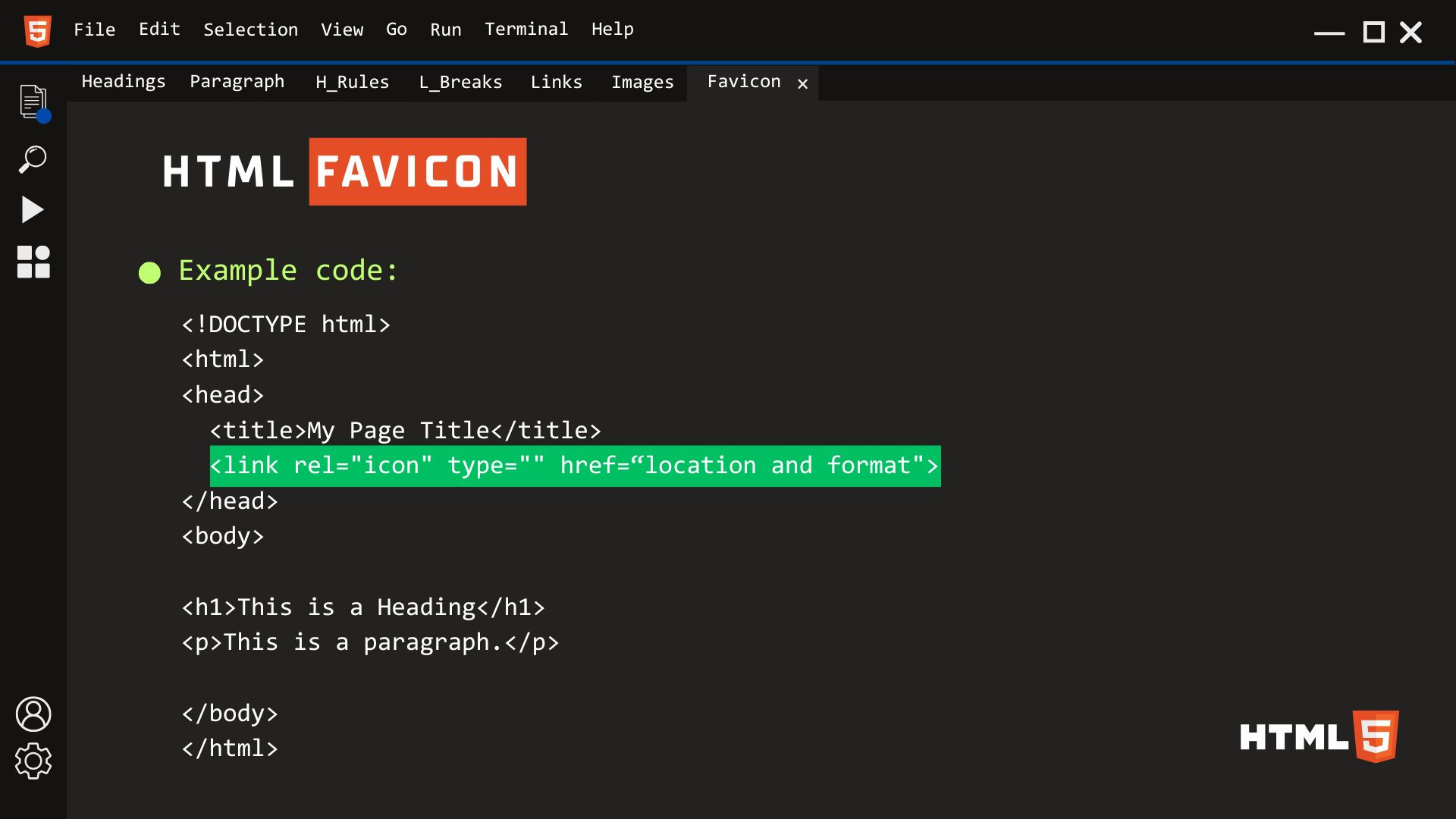 HTML Sample